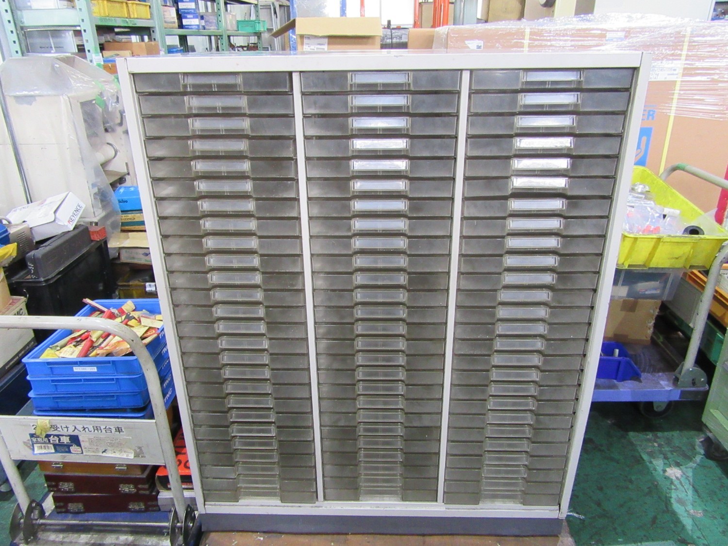 中古Cabinet 【トレー書庫】W450xD900ｘH1115ｍｍ 不明
