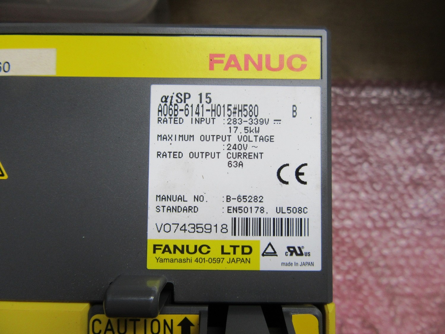 中古その他 【ACサーボモーター】A06B-6141-H015#H580 ファナック