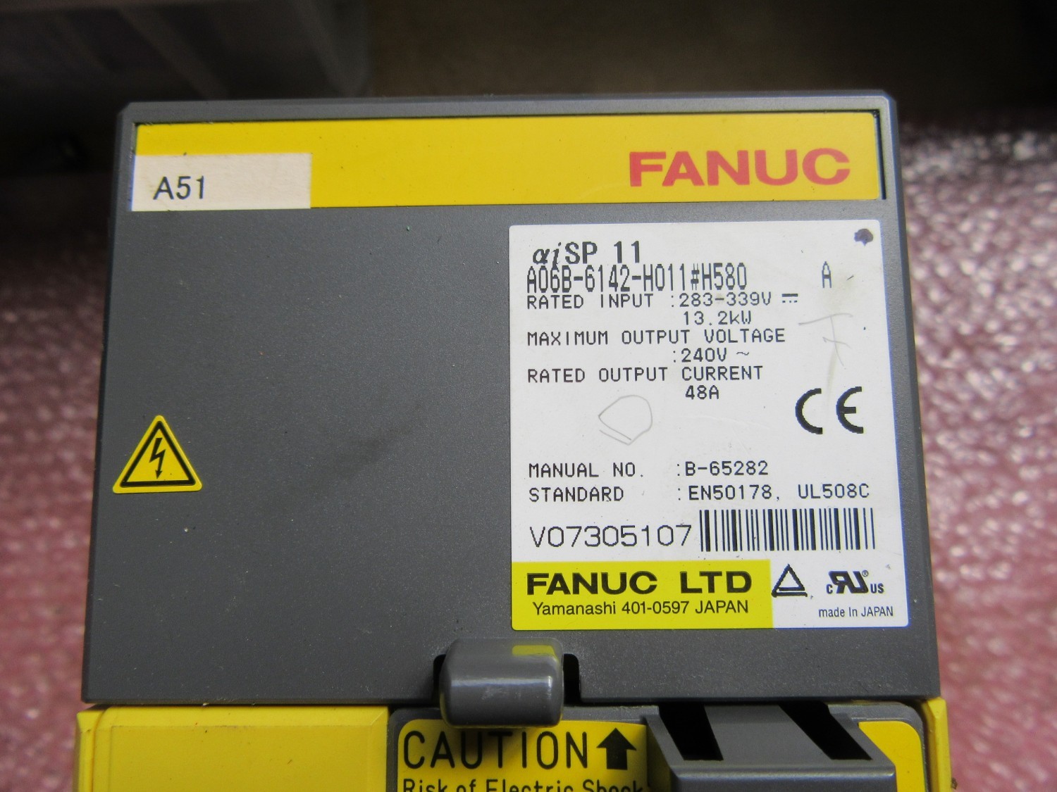 中古その他 【ACサーボモーター】A06B-6142-H011#H580　 FANUC