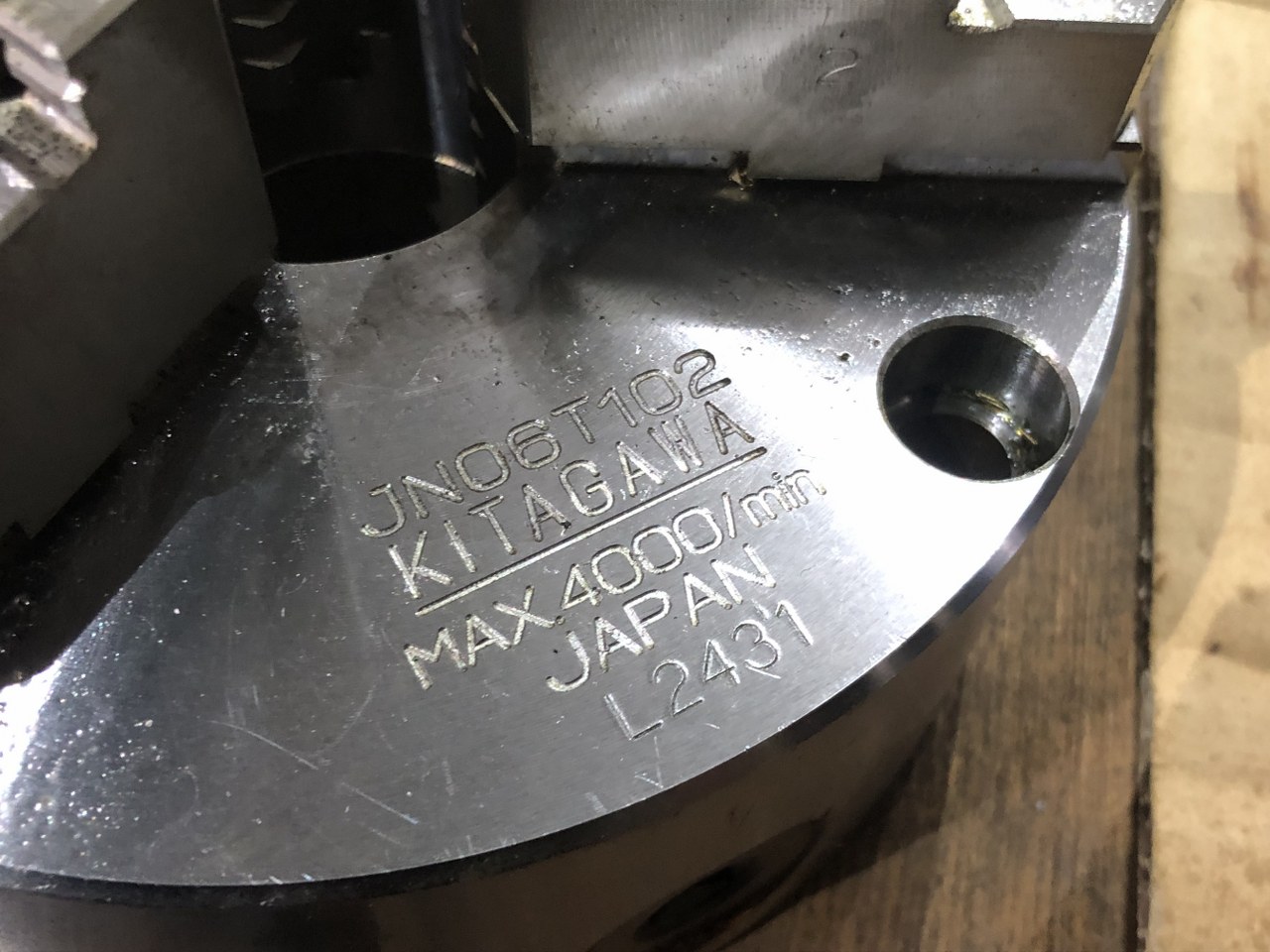 中古Scroll chuck 【3爪スクロールチャック】JN06T102 北川/KITAGAWA