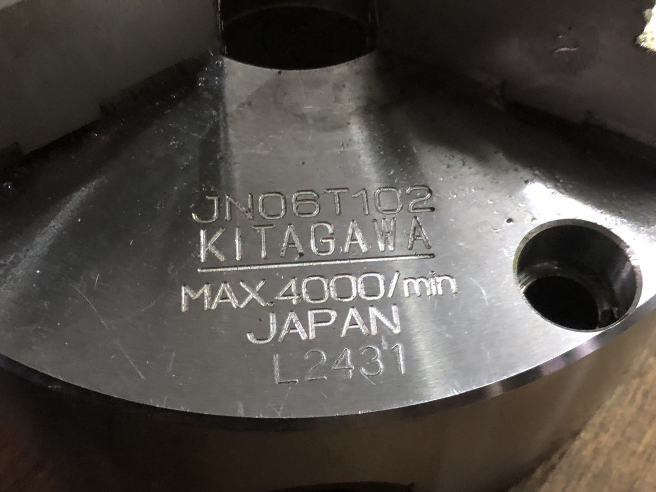 中古Scroll chuck 【3爪スクロールチャック】JN06T102 北川/KITAGAWA