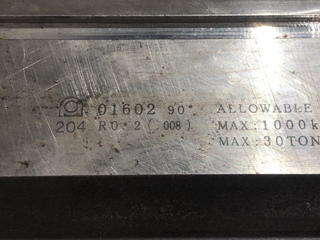 中古上型 【ベンダー金型(パンチ)】01602　90° アマダ/AMADA
