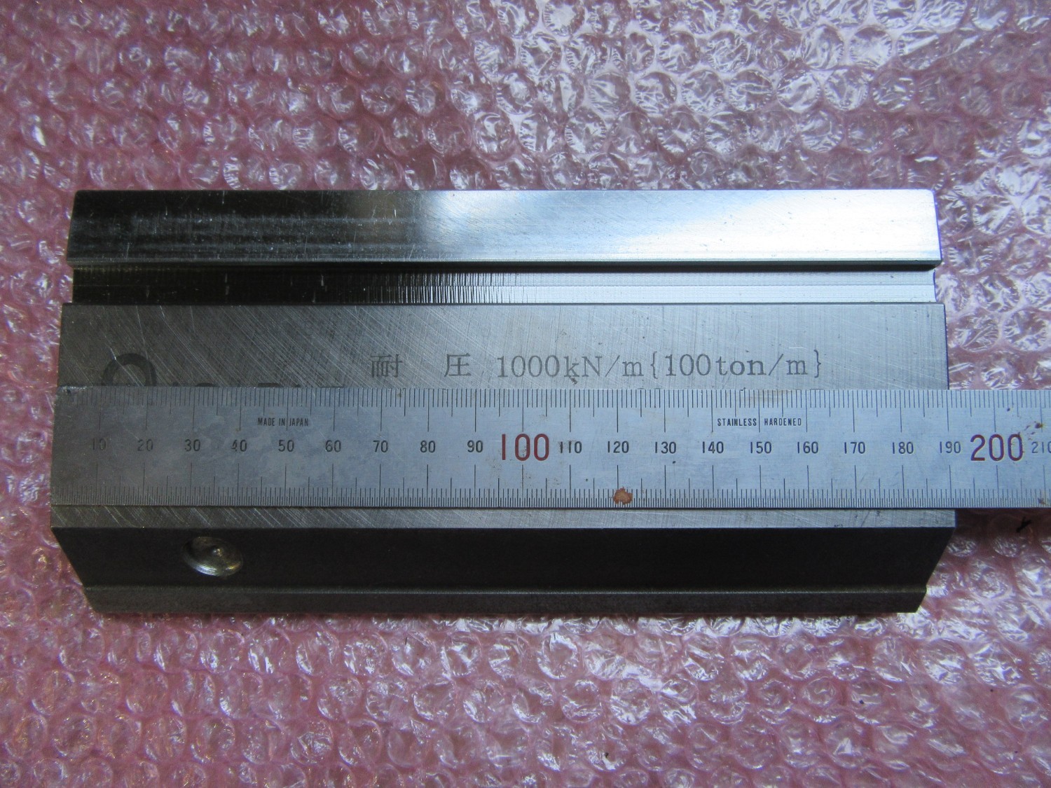 中古その他ベンダー金型冶具 【ベンダー金型】耐圧1000Kn/ｍ100t/mm(Z-5A)長190　 アマダ