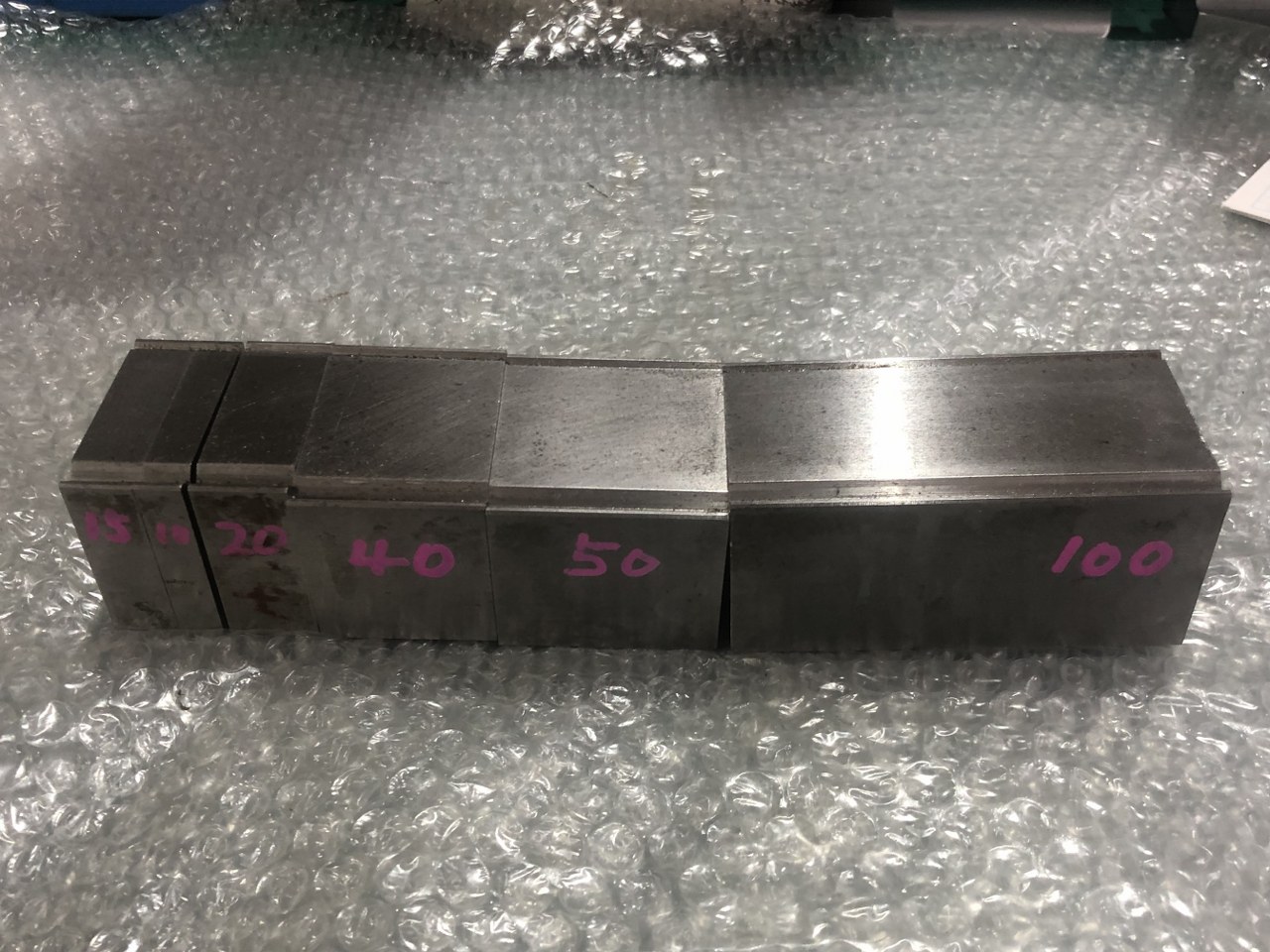中古下型 【ベンダー金型(2Vダイ)】L100/L50/L40/L20/L15/L10　V3V7 不明