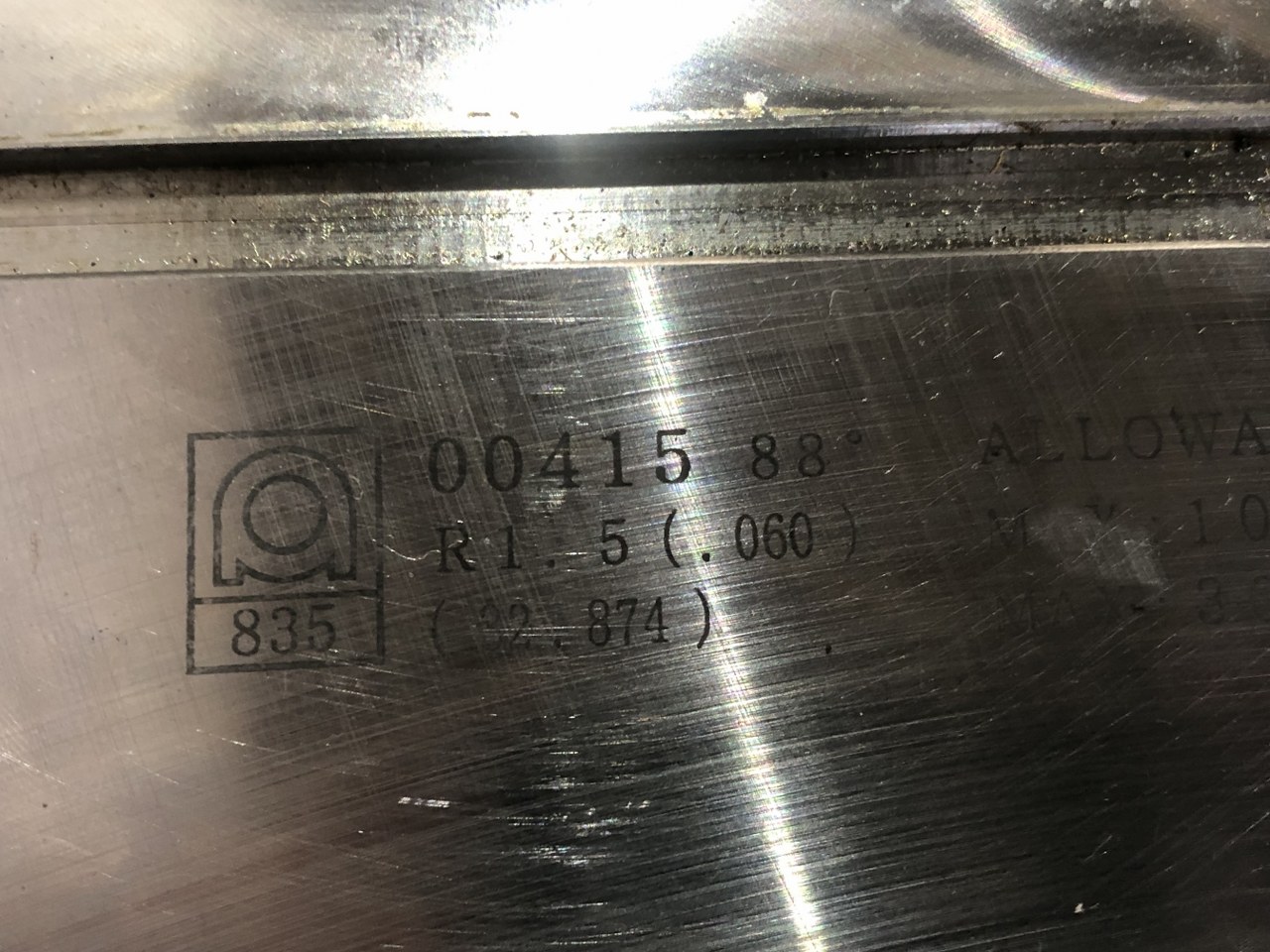 中古上型 【ベンダー金型(パンチ)】L693　88°00415 アマダ/AMADA