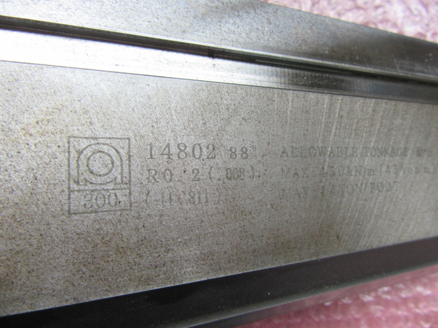 中古その他ベンダー金型冶具 【ベンダー金型】長300(Z-6A)88°R0.2(.008)　 アマダ