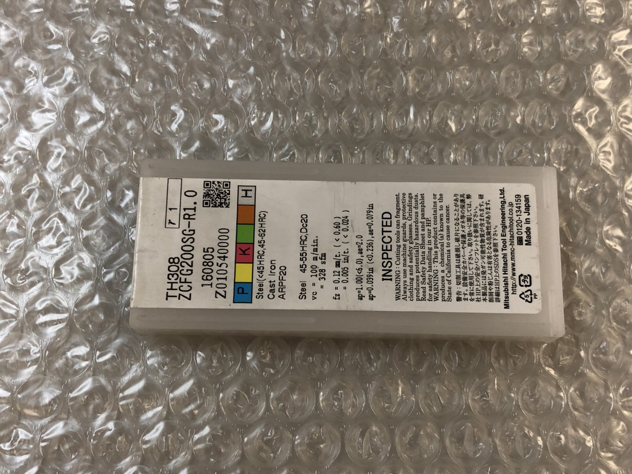 中古インサート（チップ） 【チップ】TH308 ZCFG200SG-R1.0 MITSUBISHI HITACHI TOOL