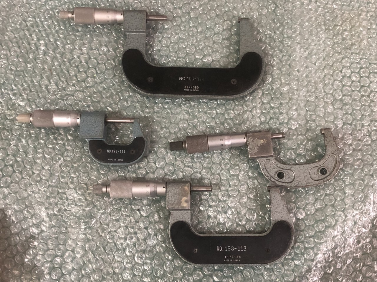 中古お買い得品・1山販売等 外側マイクロメーターセット 色々