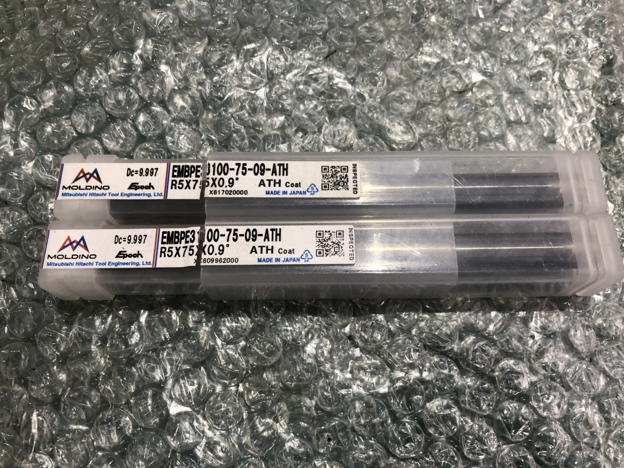 中古その他エンドミル 【エンドミル】R5x75x0.9°（2本） MITSUBISHI HITACHI TOOL