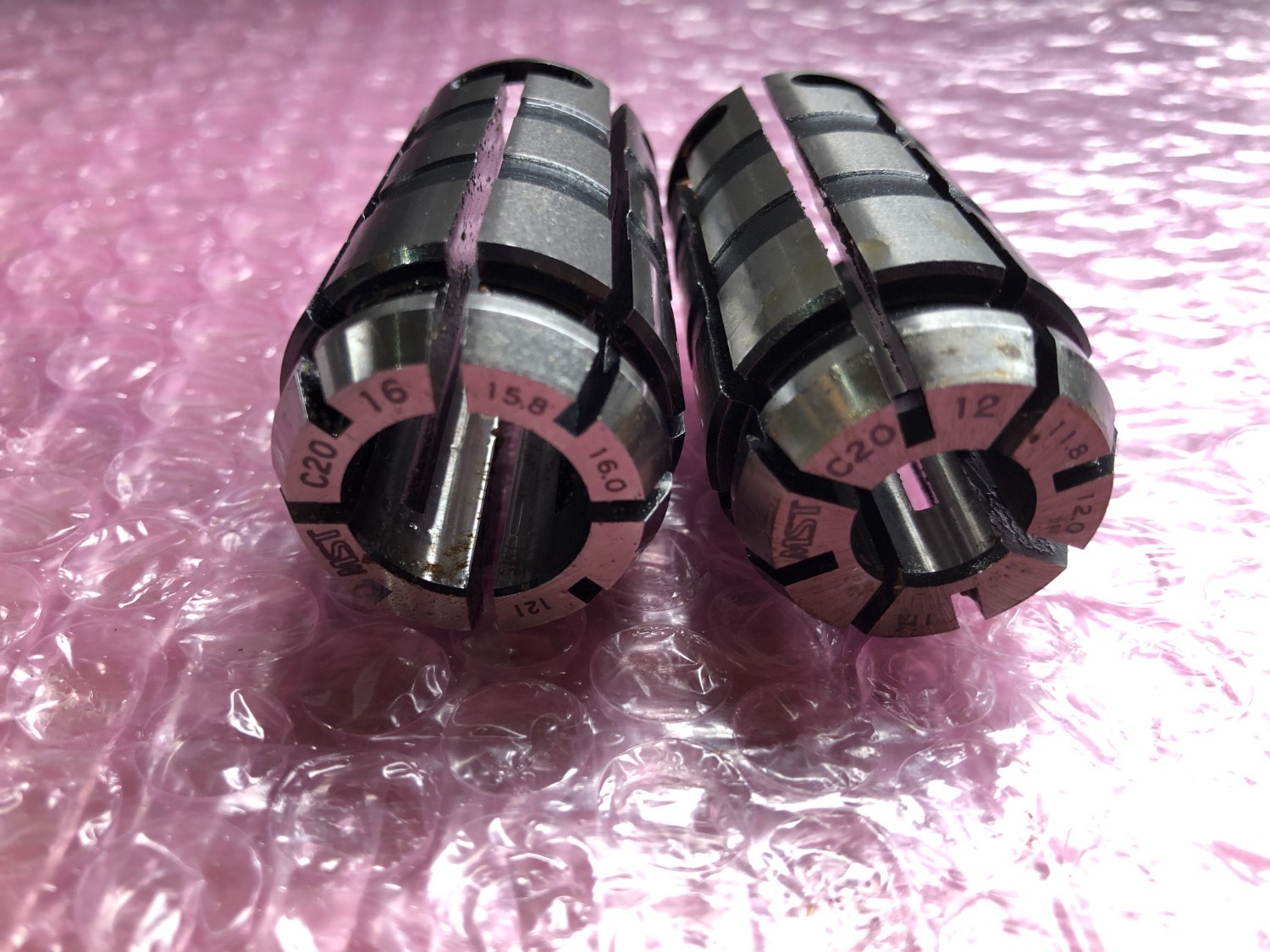 中古スプリングコレット 【スプリングコレット2個】C20-12,C20-16 MST/溝口