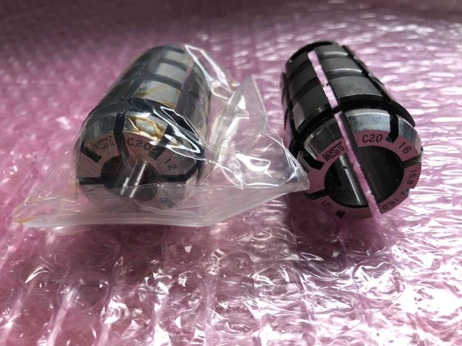 中古スプリングコレット 【スプリングコレット2個】C20-12,C20-16 MST/溝口