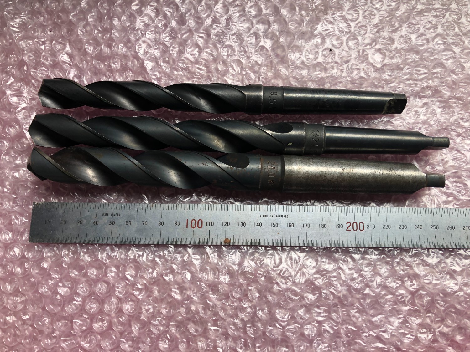 中古Taper shank drills 【テーパーシャンクドリル】φ19.5,φ21.5,φ24 NACHI