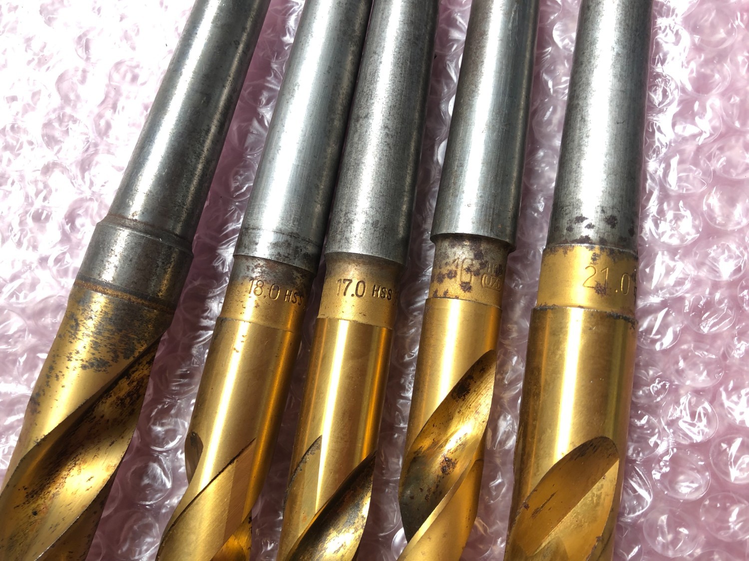 中古テーパ―シャンクドリル 【テーパーシャンクドリル】φ16,φ17,φ18,φ21 不明