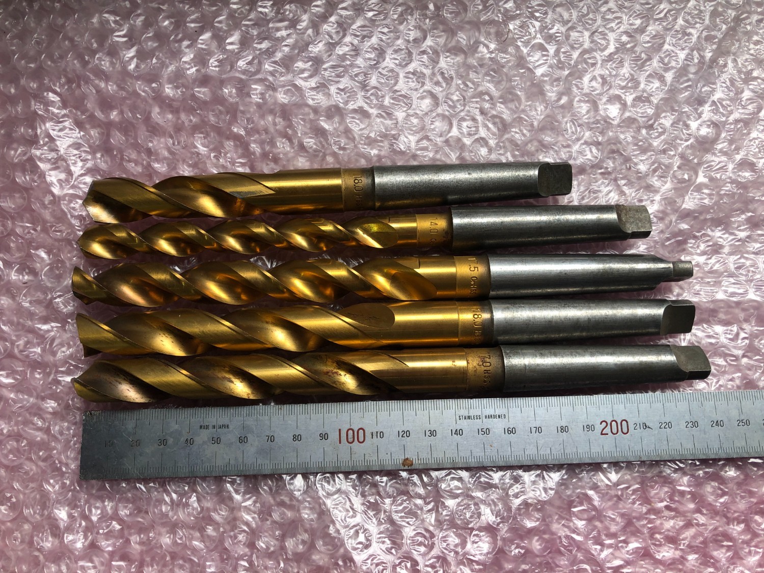 中古テーパ―シャンクドリル 【テーパーシャンクドリル】φ14,φ17,φ17.5,φ18 不明