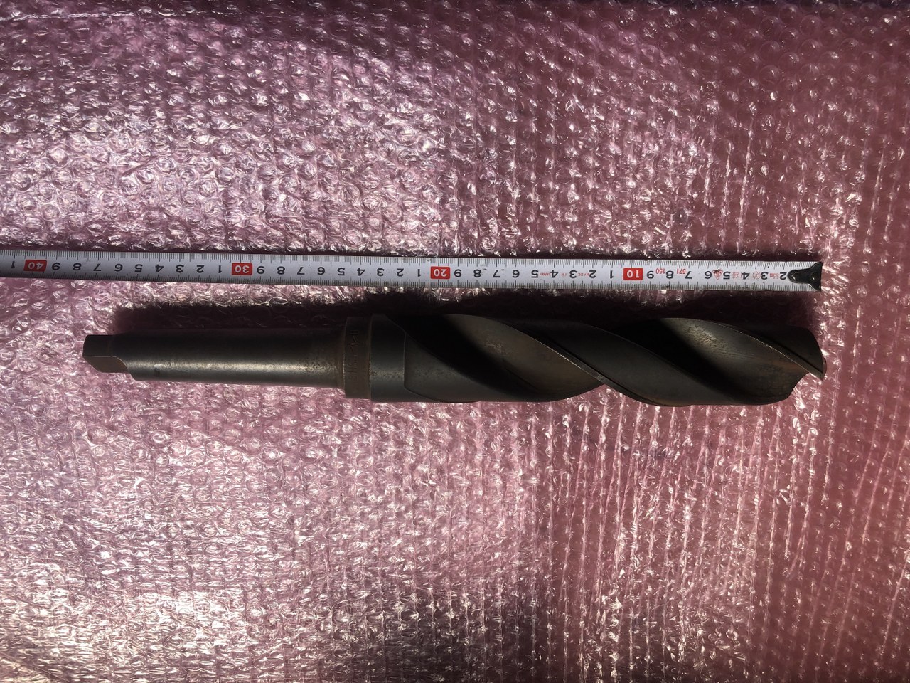 中古テーパ―シャンクドリル 【テーパーシャンクドリル】HSSシリーズφ46　全長375ｍｍ　※サビあり 不明