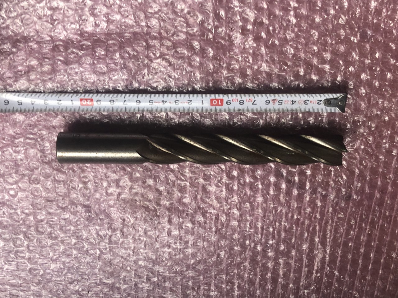 中古エンドミル(スクエア) 【4枚刃/スクエア/エンドミル】HSSシリーズφ25ｘ150　L220ｍｍ 日立ツール