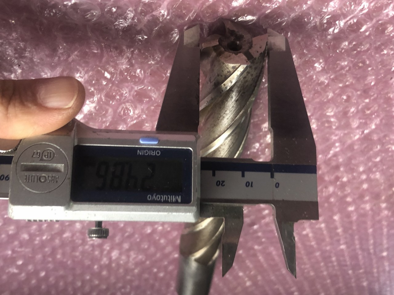 中古エンドミル(スクエア) 【4枚刃/スクエア/エンドミル】HSSシリーズφ25ｘ150　L220ｍｍ 日立ツール