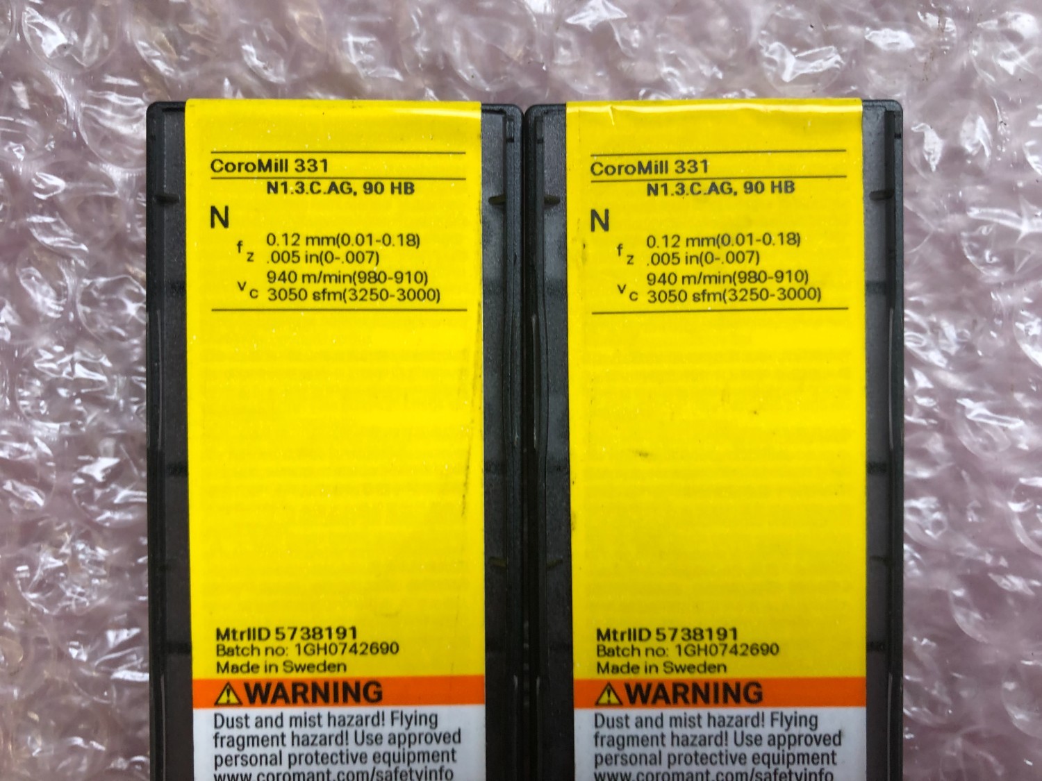 中古インサート（チップ） 【チップ2箱】N3331.1A-08 45 08H-NLH10 SANDVIK