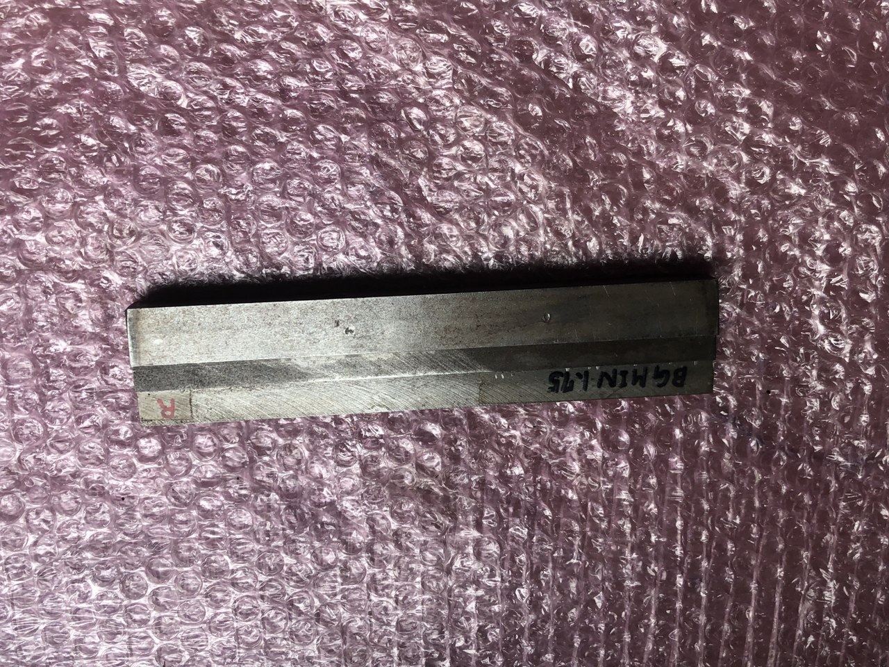 中古下型 【ベンダー金型(1Vダイ）】V3mm　L204mm 不明