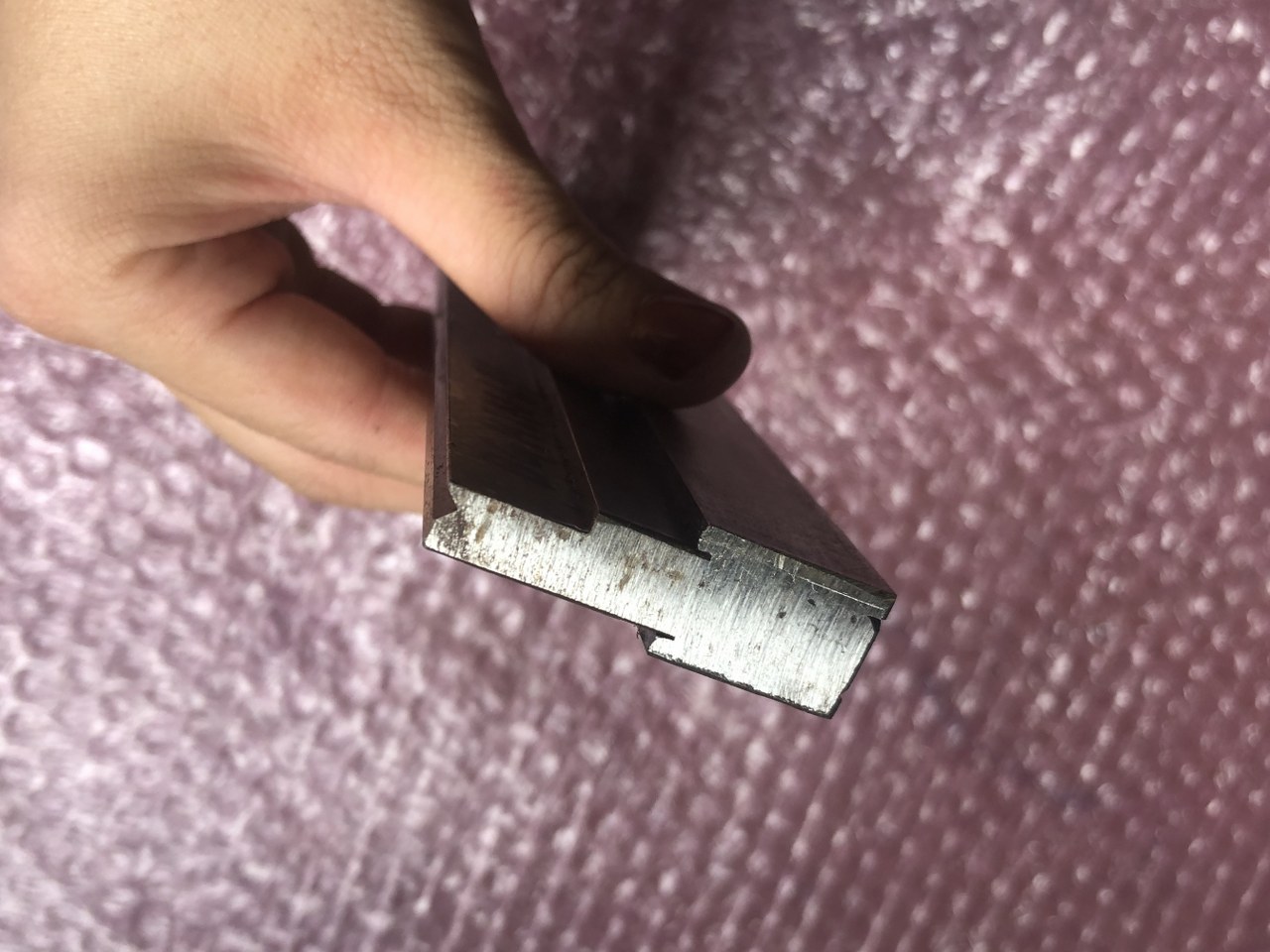 中古下型 【ベンダー金型(1Vダイ）】V3mm　L204mm 不明