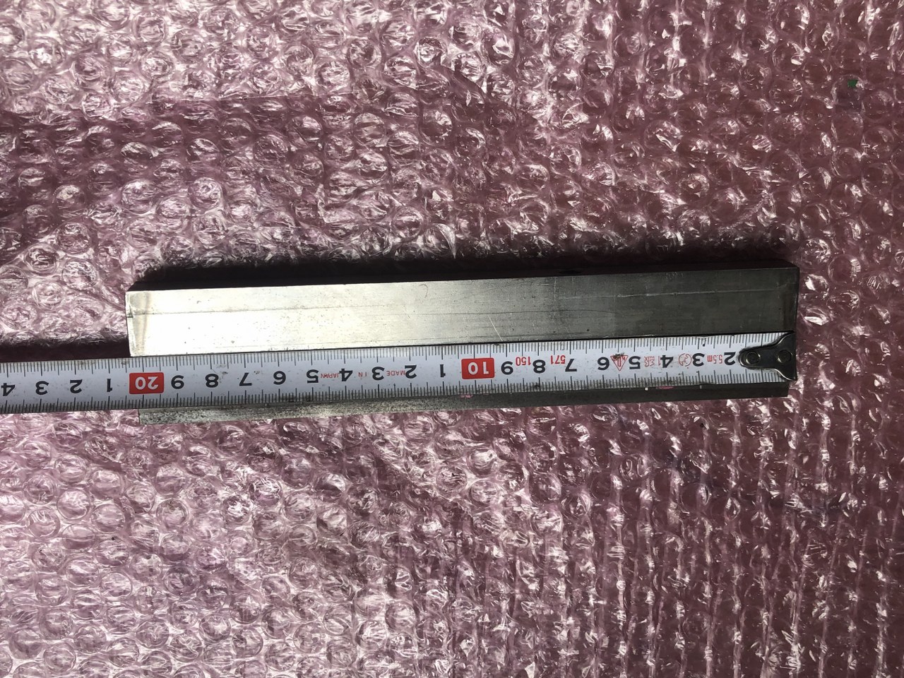 中古下型 【ベンダー金型(1Vダイ）】V3mm　L204mm 不明