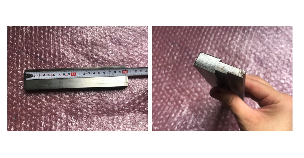 中古下型 【ベンダー金型(1Vダイ）】V3mm　L204mm 不明