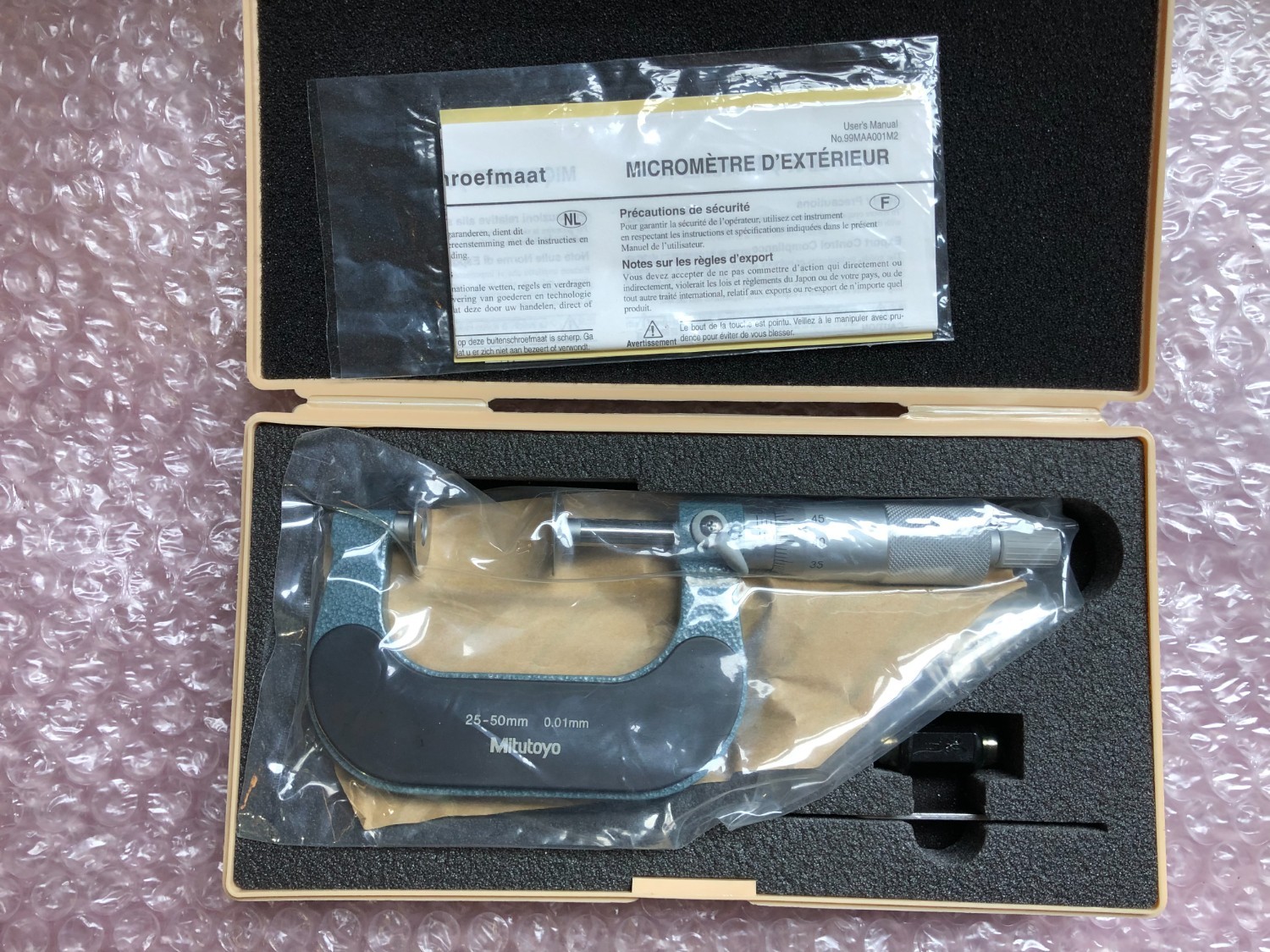 中古Outside micrometer 【歯厚マイクロメータ】GMA-50(123-102) ミツトヨ/Mitutoyo