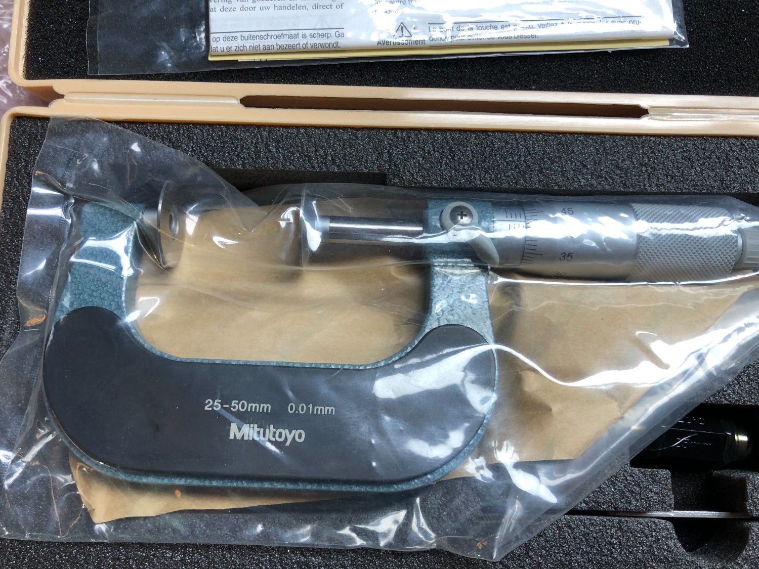 中古Outside micrometer 【歯厚マイクロメータ】GMA-50(123-102) ミツトヨ/Mitutoyo