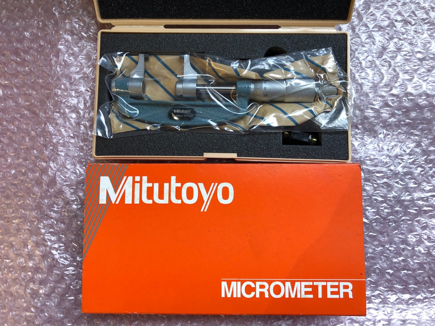 中古外側マイクロメーター 【キャリパー形外側マイクロメータ】OMP-50(143-102) ミツトヨ/Mitutoyo