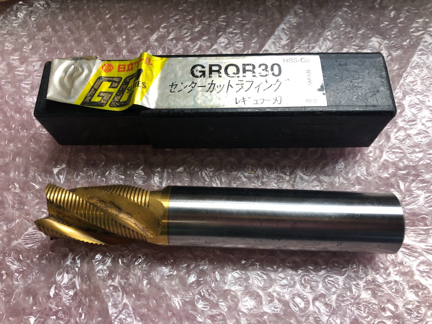 中古エンドミル(スクエア) 【センターカット ラフィング】GRQR30 日立ツール