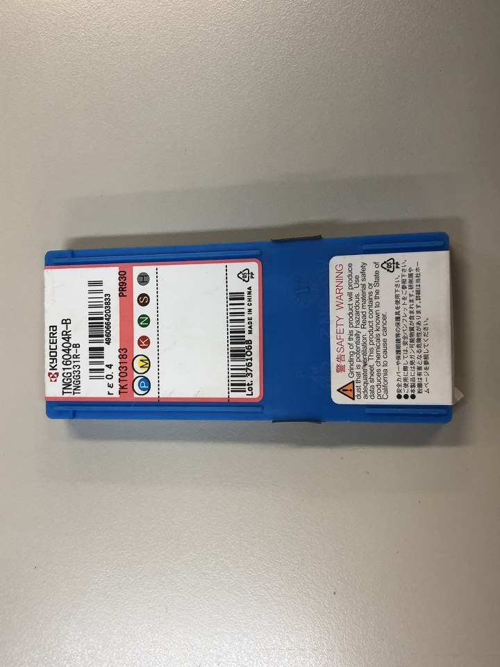 中古インサート（チップ） 【チップ】TNGG160404R-B 京セラ/Kyocera
