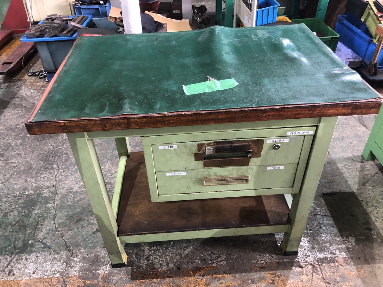 中古作業机 【作業台】W905xD590xH745(mm) 不明
