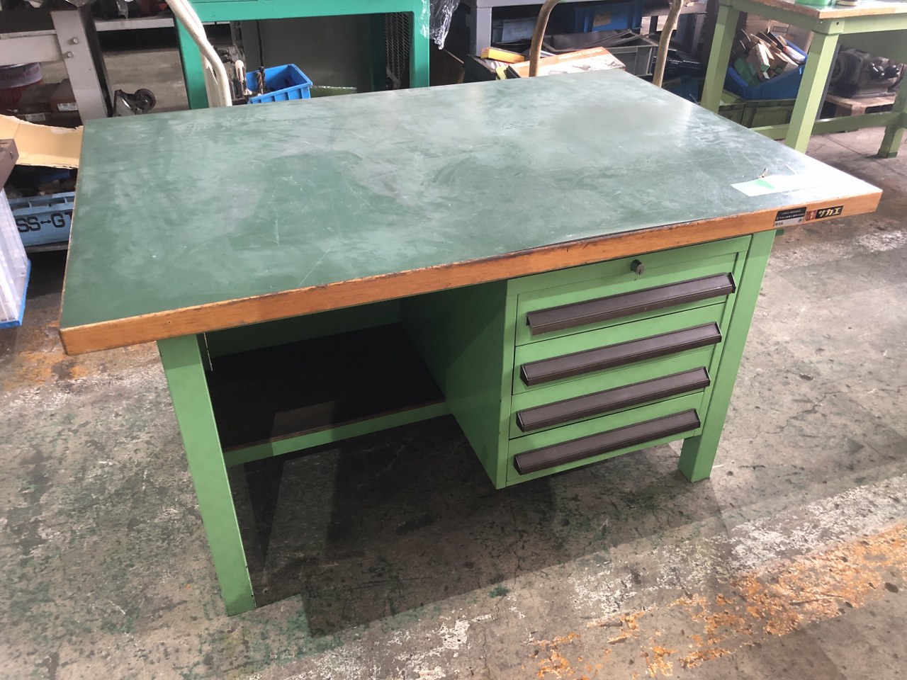 中古作業机 【作業台】W1200xD800xH690(mm)　 サカエ/SAKAE
