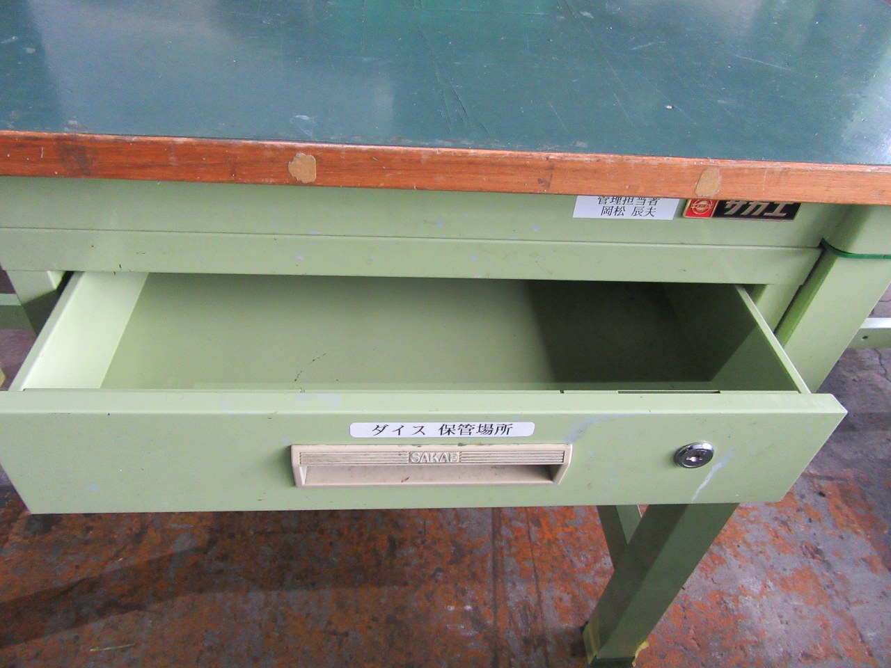 中古作業机 【作業台】W1200xD600xH745(mm) サカエ/SAKAE