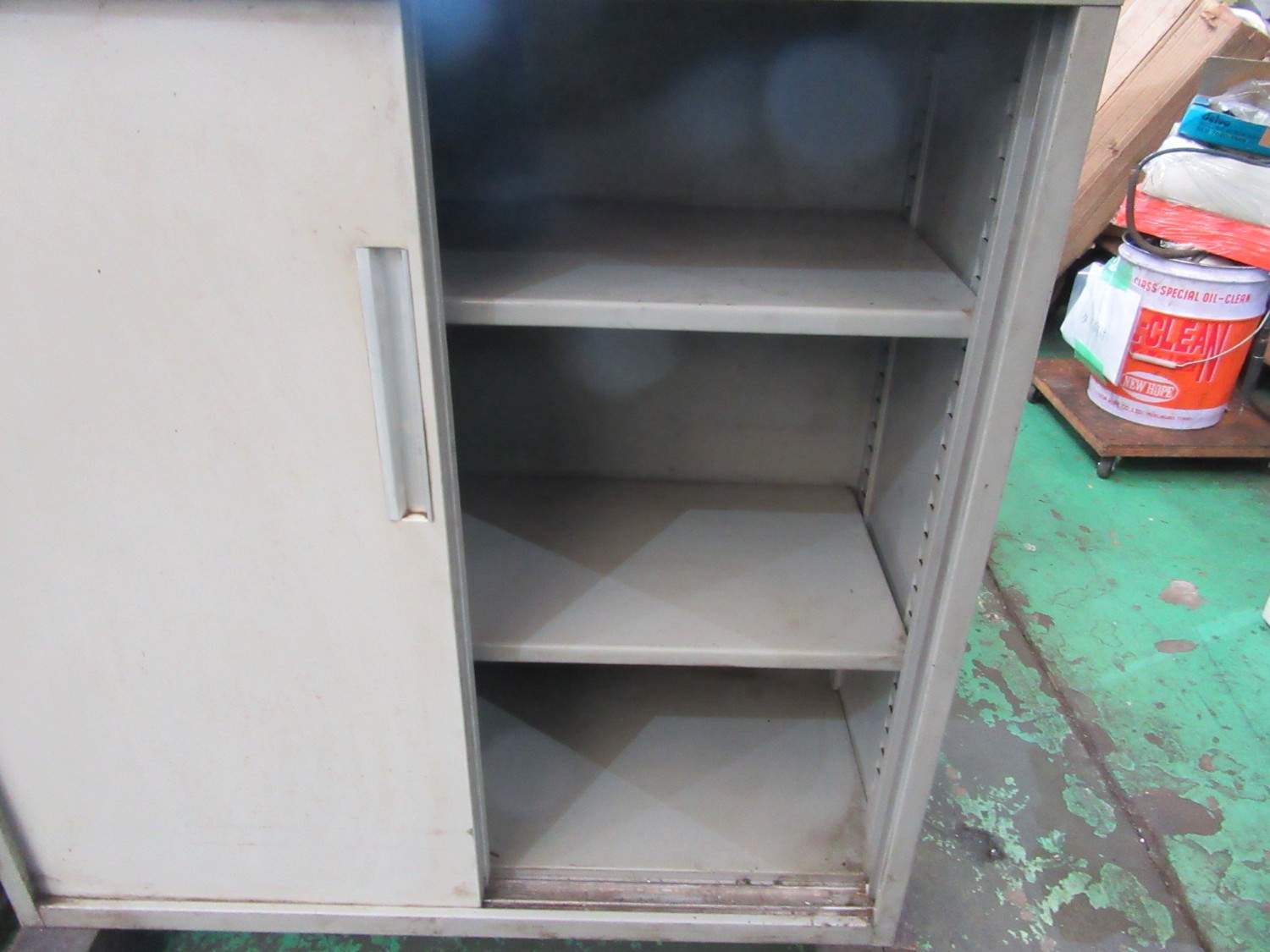 中古作業台・叩き台 【棚】サイズ：W880xD400xH880ｍｍ   ALPS