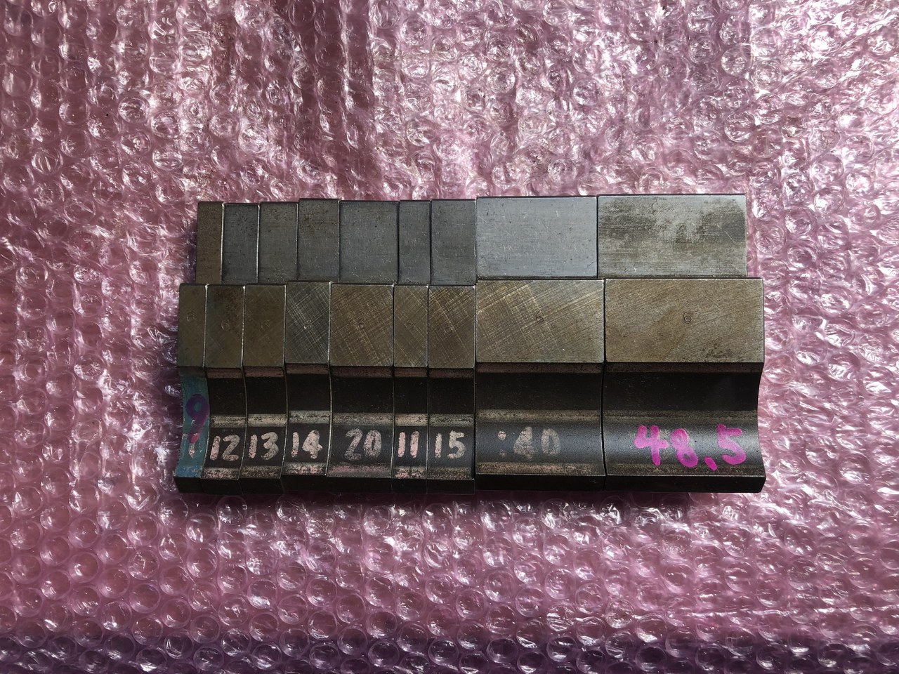 中古上型 【ベンダー金型（パンチ）】9/11/12/13/14/15/20/40/48.5ｍｍ 不明