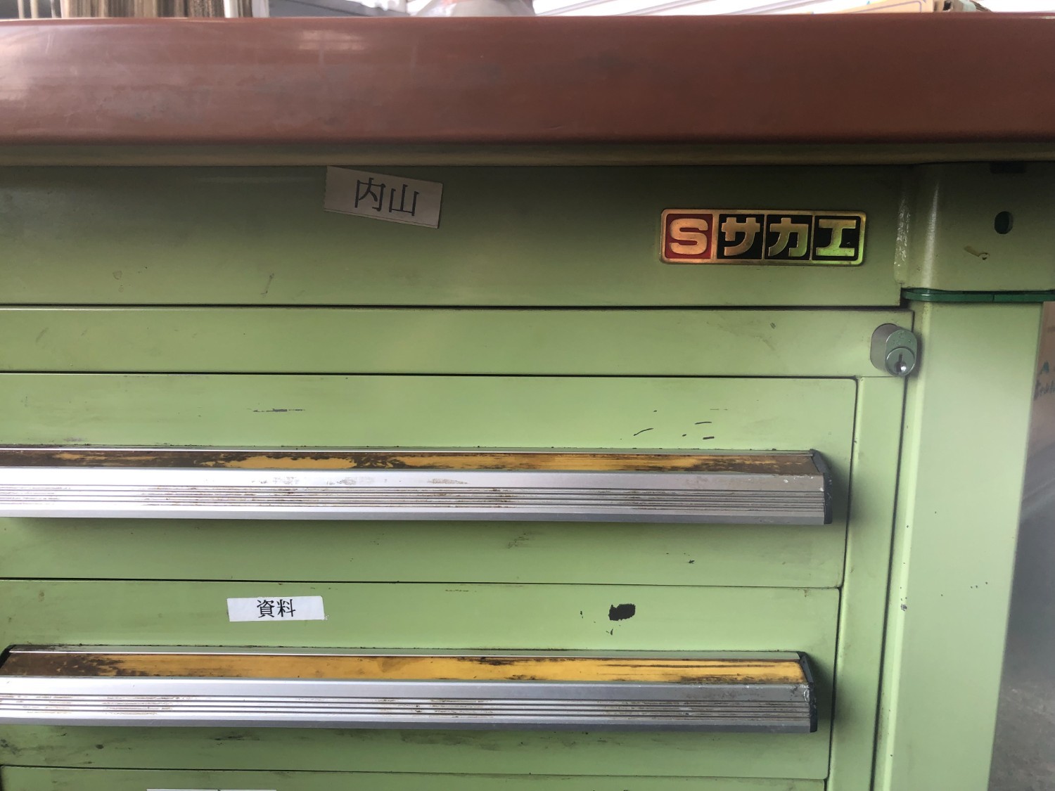 中古作業机 【作業台】W1200xD800xH730(mm) サカエ/SAKAE