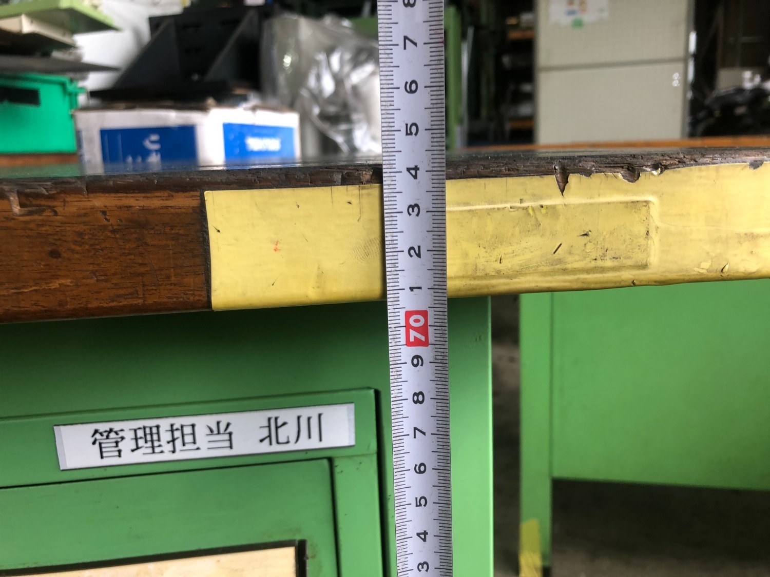 中古作業机 【作業台】W1200xD800xH740(mm) 不明