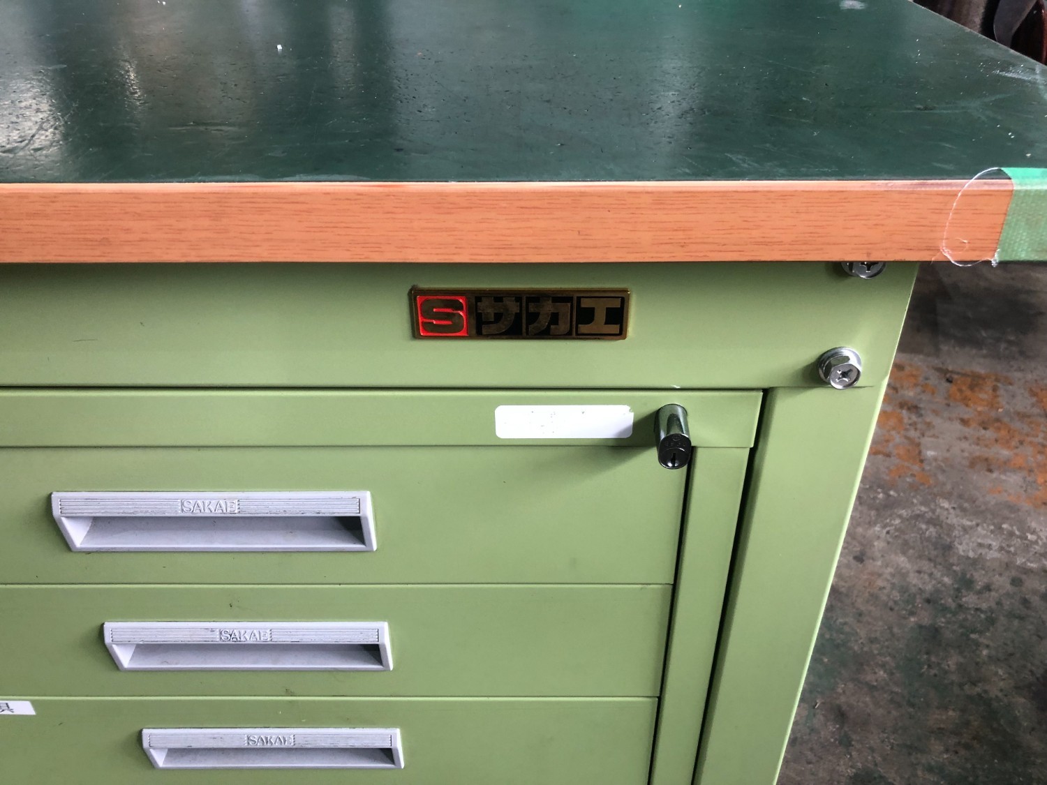 中古作業台・叩き台 作業台 サカエ