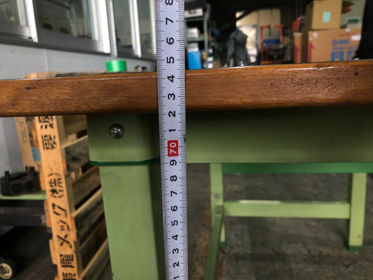 中古作業台・叩き台 作業台 サカエ