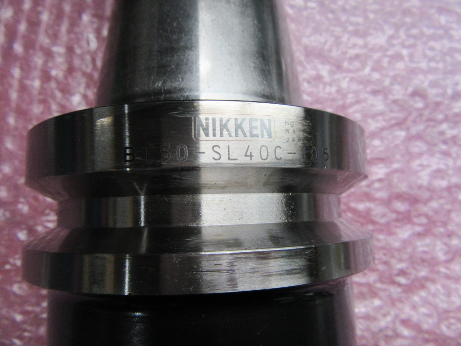 中古BT50 【高圧センタスルーサイドロックホルダ】BT50-SL40C-105  日研 