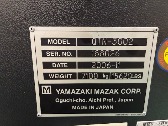 中古NC旋盤 QTN300 2 マザック