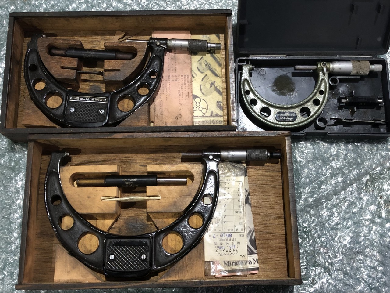 中古お買い得品・1山販売等 【測定工具1山】50-75ｍｍ/100-125ｍｍ/125-150ｍｍ　 ミツトヨ/Mitutoyo