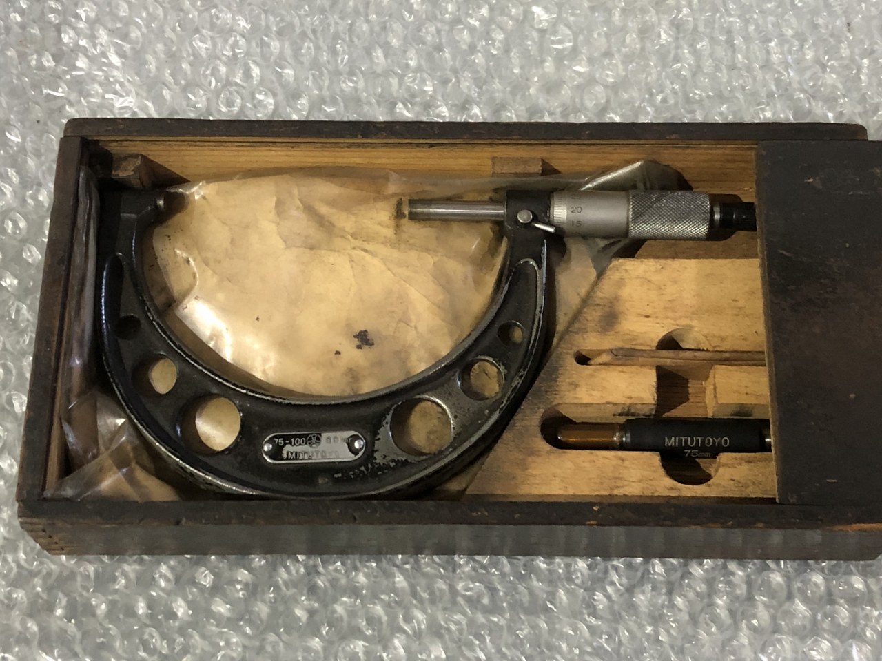 中古外側マイクロメーター 【外側マイクロメーター】75-100mm(0.01mm) ミツトヨ/Mitutoyo