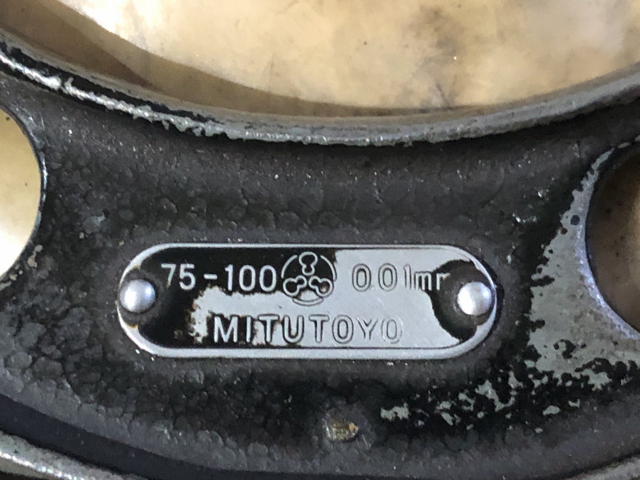 中古外側マイクロメーター 【外側マイクロメーター】75-100mm(0.01mm) ミツトヨ/Mitutoyo