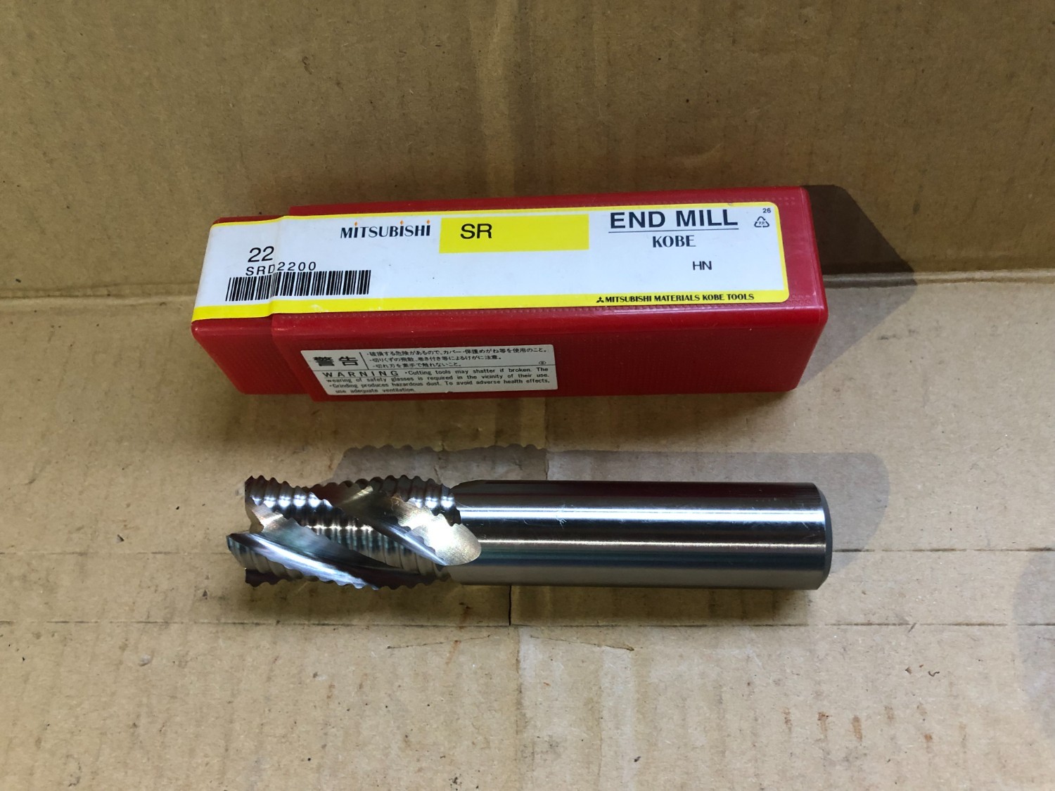 中古エンドミル(スクエア) 【エンドミル 4枚刃】φ22SR 三菱/MITSUBISHI