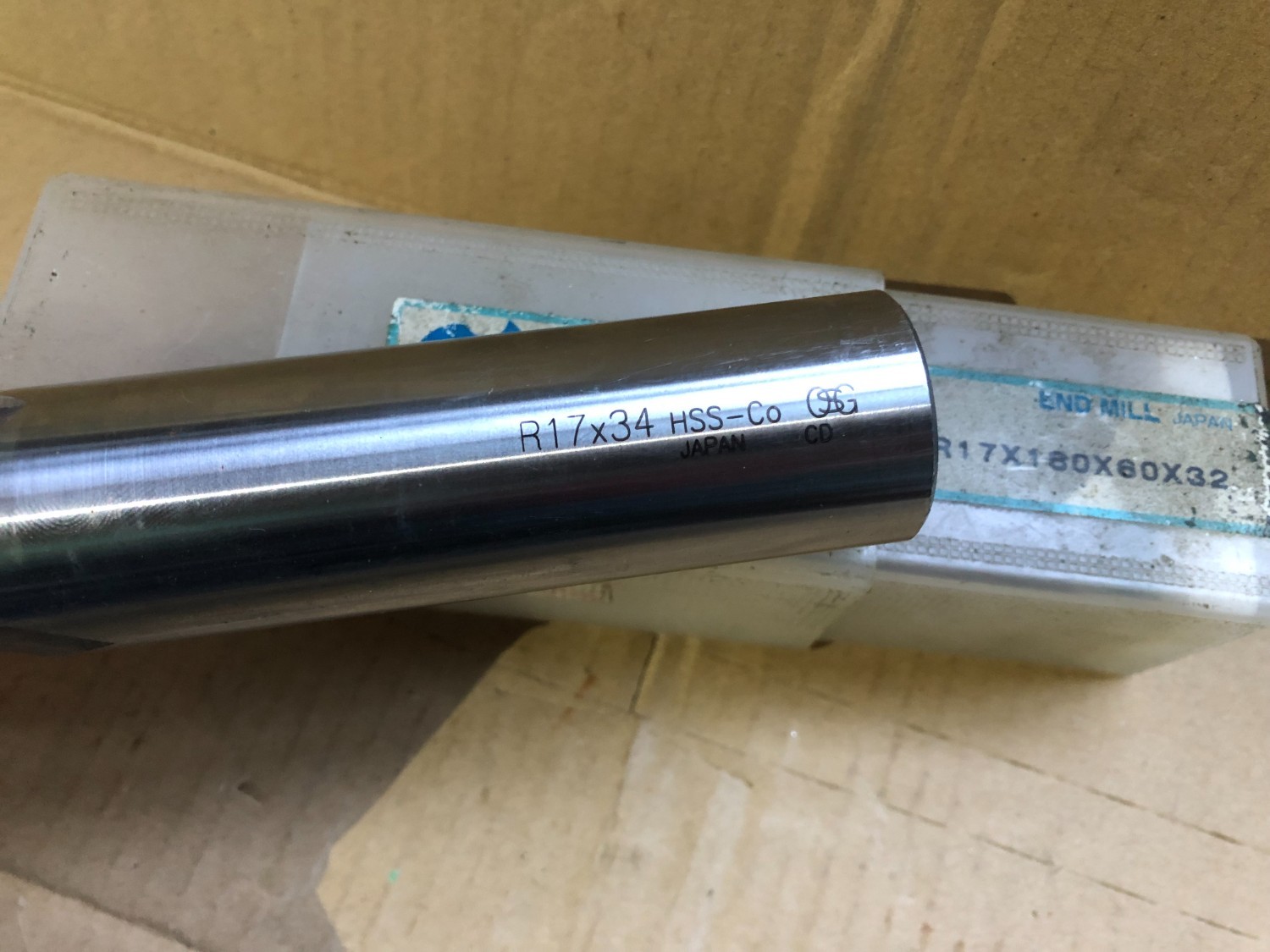 中古エンドミル(ボール） 【ボールエンドミル】R17x34 Hss-Co OSG/ オーエスジー