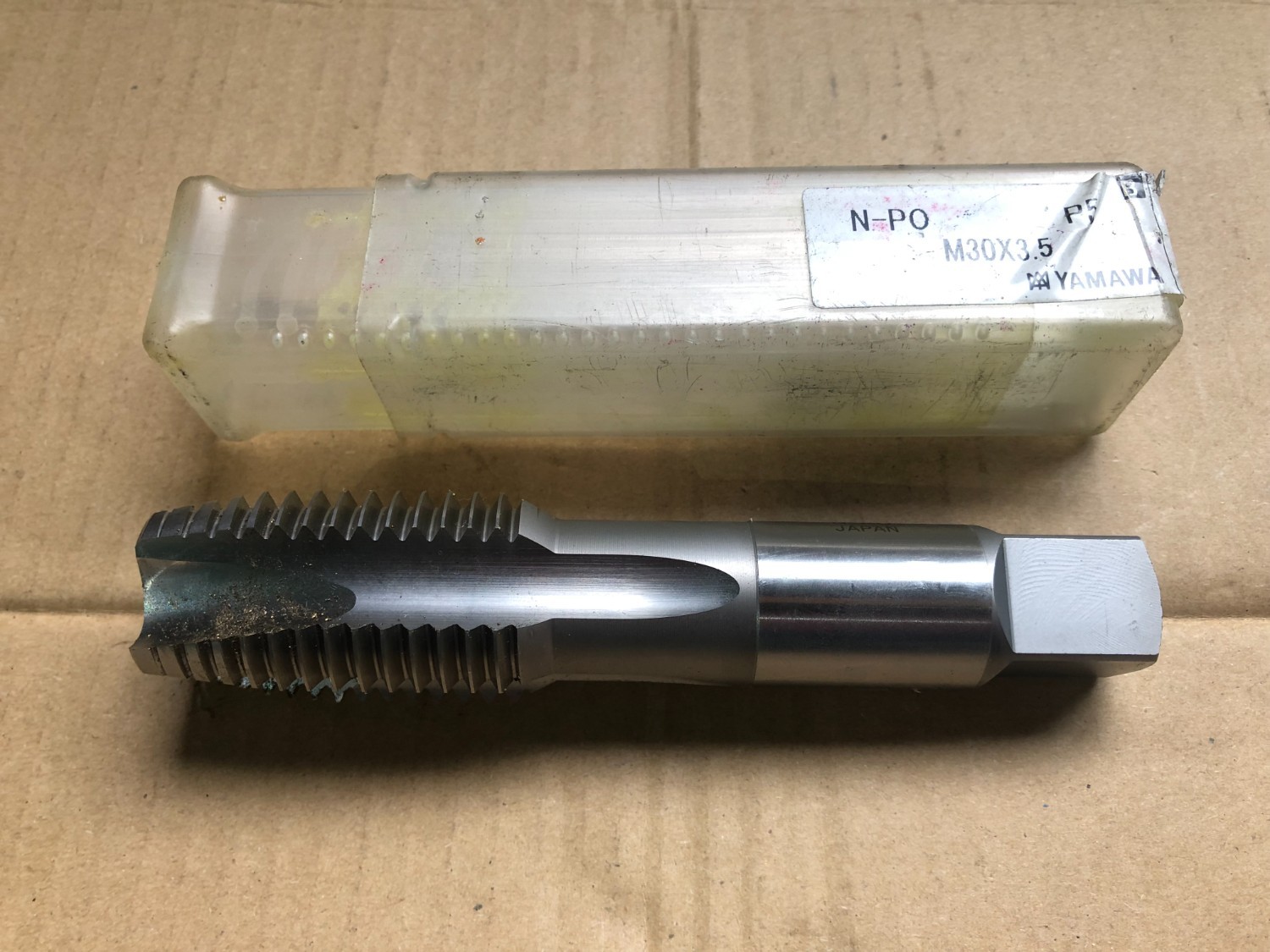 中古タップ 【ハンドタップ】M30x3.5 P5 HSS-E ヤマワ/Yamawa