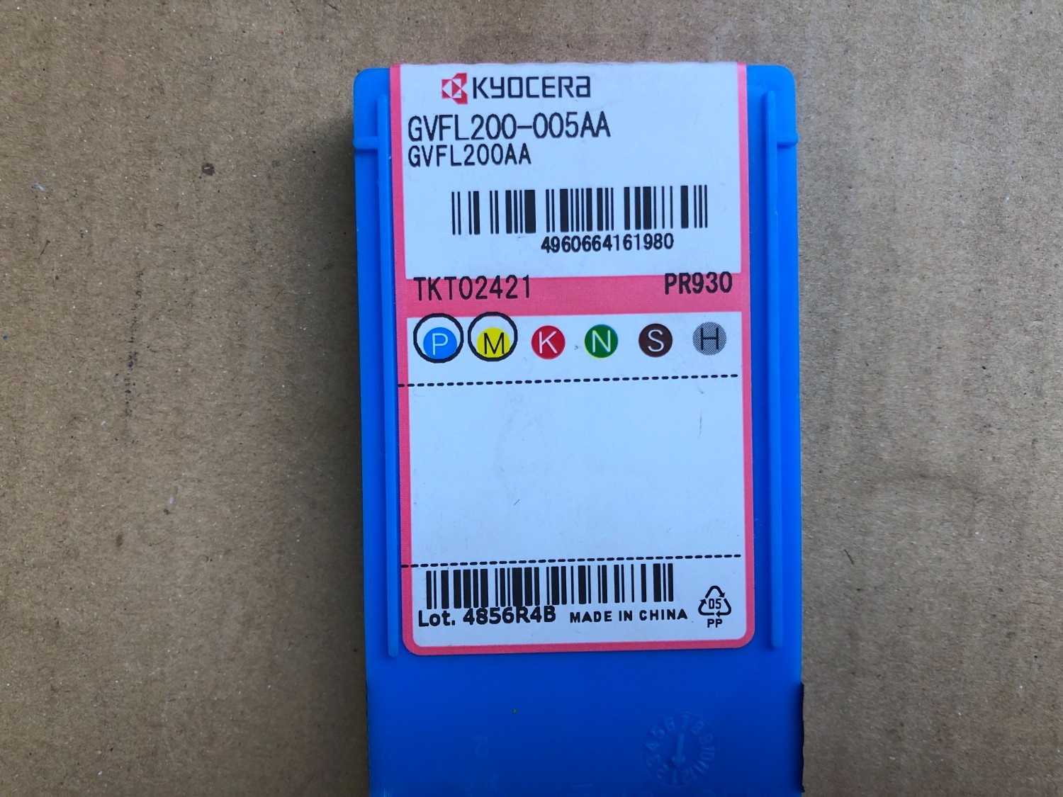 中古インサート（チップ） 【チップ】GVFL200-005AA TKT02421 PR930 京セラ/KYOCERA