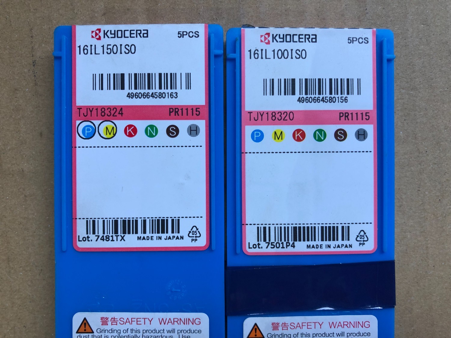 中古インサート（チップ） 【チップ2箱】16IL150ISO/16IL100ISO-PR1115 京セラ/KYOCERA